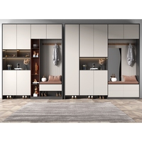 Meuble d'entrée personnalisable avec étagère à chaussures réglable et espace de rangement pour couleurs au choix