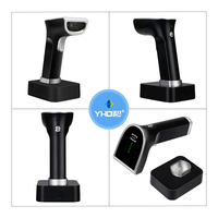 Lecteur de codes à barres industriel YHDAA Android Scanner de codes à barres de code QR portable avec Base de charge de lecteur sans fil 2D BT 2.4G