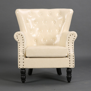 Canapé simple style américain Chaise nordique Tigre Design Cuir Tissu Carré pour café Petit appartement Chambre Internet Célébrité - Product Image 4