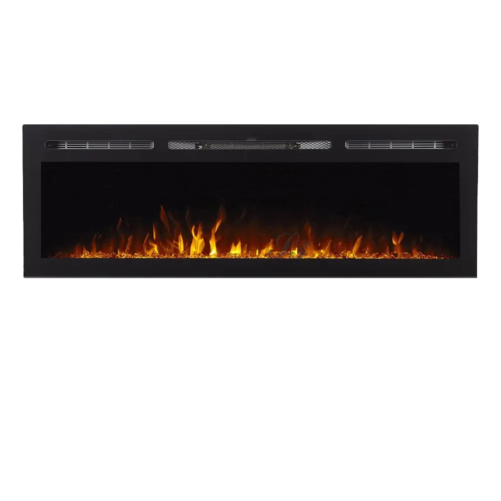 elektrischer Kamin elektrisk pejs chimenea electrica 50" Decorative flame Modern Wall Mounted Electric Fireplace