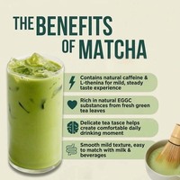 Mélange de matcha pour latte, poudre de thé vert matcha, style café, sucré, sans gluten, 150g, pour boissons chaudes ou froides