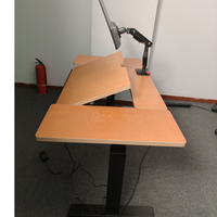 Bureau de travail ergonomique inclinable mural en panneau de bois réglable pour usage prolongé, fabriqué à Foshan