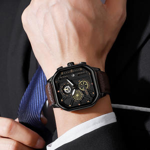 Reloj cuadrado de gama alta para hombre, pequeño nicho, reloj de negocios con temporizador a la moda, reloj impermeable para hombre - Product Image 1