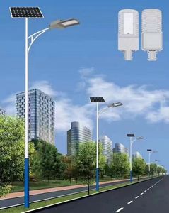 Lámpara Solar LED para Exteriores de 30W 60W 90W 120W, Todo en Uno con Poste - Product Image 6
