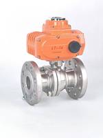 Vanne à boisseau flottant électrique à bride DN25-DN80 Q941F-16 en fonte, antidéflagrante et étanche, AC220V AC380V pour le contrôle du gaz et du mazout
