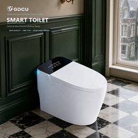 WC intelligent moderne avec bidet à détection automatique, cuvette chauffante, fonctionnement automatique et télécommande