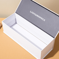 Boîte cadeau magnétique personnalisée LionwrapacK pour l'emballage de bouteilles d'eau, boîte en papier pour l'emballage de gobelets, avec logo personnalisé