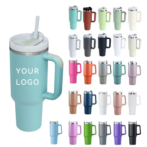 Nouveau Gobelet Isotherme H2.0 de 40 oz en Acier Inoxydable à Double Paroi, Grande Capacité, avec Poignée – Idéal Cadeau de Noël - Product Image 1