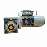 NMRV Set kotak gir kecil, Motor roda gigi Worm dengan Output Input, 40/50/63/75/90/110/130 RV