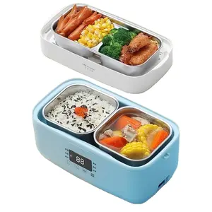 도시락 1.5L 밥솥 마이크로 컴퓨터 터치 컨트롤 3 스테인레스 스틸 씰링 용기 미니 밥솥