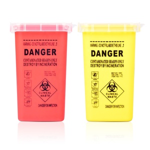Small tattoo needle medical plastic sharps waste box disposable blade cutter sharp container