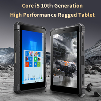 Tablette robuste CENAVA W80Y I5 CPU, écran tactile 10 points haute luminosité, 8 Go + 128 Go SSD, 8 pouces avec connecteur Pogo Pin