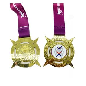 เหรียญรางวัลกีฬาโลหะสีทอง สำหรับกีฬาบาสเกตบอล จักรยาน ยิมนาสติก เกมคาทอลิก พร้อมโลโก้สั่งทำ - Product Image 6