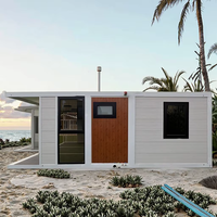 Maisons écologiques préfabriquées pliantes de 40 pieds sur 30 pieds, à deux étages, 2 ou 3 chambres, prêtes à être expédiées, villas modernes de luxe à vendre