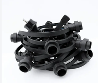 Wasserdichte PVC-Gummi-Isolierte Lichterkette Verlängerungskabel für den Außenbereich Kommerzielles Hochleistungs-E27-B22-Lichtband IP44-Stecker