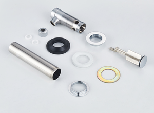 <span class=keywords><strong>Scarico</strong></span> per Lavabo in Ottone con Foro di Troppopieno e Funzione Anti-Intasamento, Facile da Installare, Certificato CE - Product Image 3