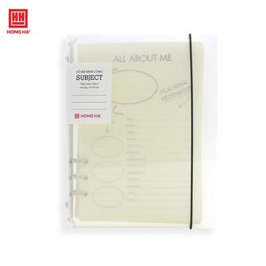 Transparent PP Cover Binder <b>Notebook</b> Subject D10 Loose-Leaf Binding Notepad Type 200 Pages <b>Spiral</b> Style Digital Printing - Product Image 1