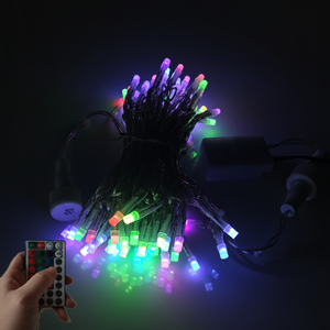 Guirlandes lumineuses LED personnalisées IP44 intérieur-extérieur, télécommandées, à intensité variable, décorations féériques pour arbre de Noël, à brancher, 10,8 m - Product Image 2