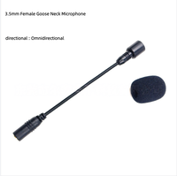 Microphone col de cygne femelle 3,5 mm pour récepteur-transmetteur sans fil, instrument, narrateur, enseignant, amplificateur de classe