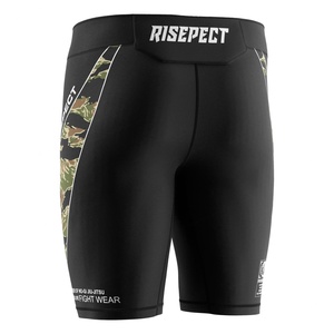 Compression Vale Tudo <b>Shorts</b> for <b>Men</b> Moisture-wicking Flexible Waistband Double Brand <b>Patch</b> Designed for Fitness BJJ MMA - Product Image 6