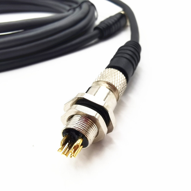 High quality M8 A code Waterproof IP67 Female Male Electrical Circular Connector Cable Wire Harness Panel Mount Connector