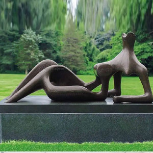 <span class=keywords><strong>Sculpture</strong></span> d'art en bronze de grande taille, <span class=keywords><strong>sculpture</strong></span> abstraite de grande taille, <span class=keywords><strong>sculpture</strong></span> vertébrale d'<span class=keywords><strong>Henry</strong></span> <span class=keywords><strong>Moore</strong></span>, décoration de parc extérieur en métal - Product Image 5