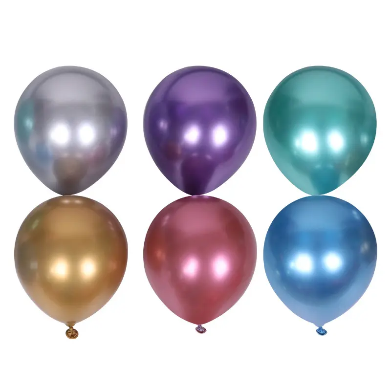 5 inches metal latex balloon Party Balloons Set and Gold Confetti Balloons for Party Decoration