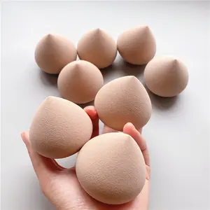 Commercio all'ingrosso carino Peach Makeup Sponge Face Foundation Latexfree Mochi Makeup Marshmellow Sponge Packaging personalizzato