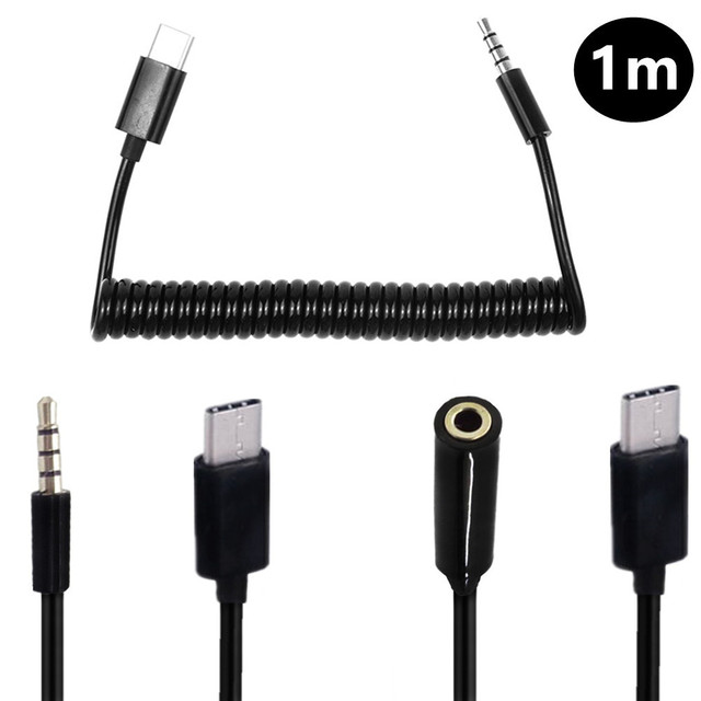 Free Sample Manufactory USB 3.1 Type C to 3.5mm 4 Pole Aux Cable