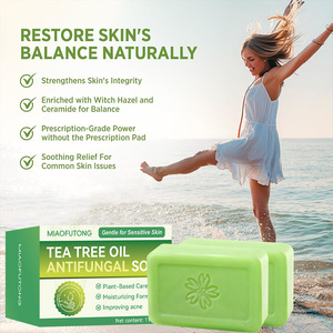<span class=keywords><strong>Sapone</strong></span> <span class=keywords><strong>Solido</strong></span> Naturale al Tè Verde Biologico con Olio Essenziale di Tea Tree e Glicerina Fatto a Mano - Product Image 5