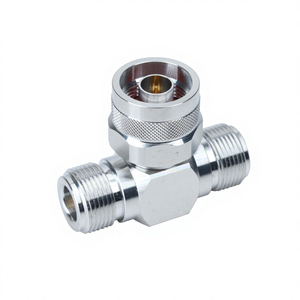 T型メス-オス-メス<span class=keywords><strong>N</strong></span> RFコネクタ、真鍮製、高性能、工場直販、レビューなし、低MOQ - Product Image 3