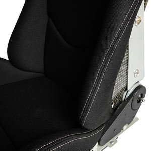 Eddystar Đen Khâu Thêu reclinable trở lại phần còn lại đua xe sợi carbon đua ghế - Product Image 5