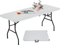 Table pliante imperméable, résistante aux taches, pliage rapide, pour une utilisation intérieure et extérieure, gain de place, durable
