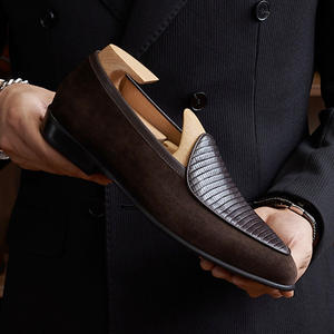 Zapatos Oxford de Cuero Genuino para Hombre, Estilo Británico, Transpirables, Ligeros, Antideslizantes, con Punta Cerrada, con Cordones, Formales, para Oficina, para Todas las Temporadas - Product Image 1