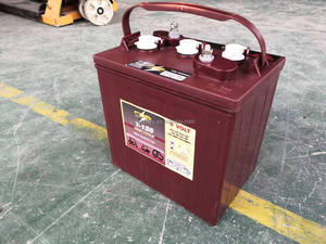 แบตเตอรี่ตะกั่วกรดแบบ Deep Cycle <span class=keywords><strong>6V</strong></span> <span class=keywords><strong>240AH</strong></span> สำหรับเครื่องทำความสะอาดพื้น รถกอล์ฟ คล้ายกับแบตเตอรี่เจล Trojan T125 - Product Image 3