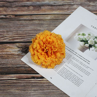 Fleur artificielle, grande tête de fleur d'œillet, pour la création de murs floraux, matériel de fleuriste, garniture de boîte cadeau, décoration cadeau, mariage, maison