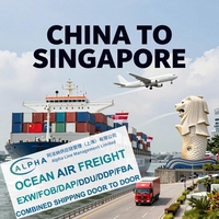 Transitaire maritime et aérien de la Chine vers Singapour, porte à porte, agent d'expédition maritime, EXW, FCA, FOB, DDP, DAP, assurance, livraison