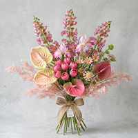 Bouquets de Mariage pour la Mariée et les Demoiselles d'Honneur, Roses Artificielles Blanches Champagne, Décoration de Mariage