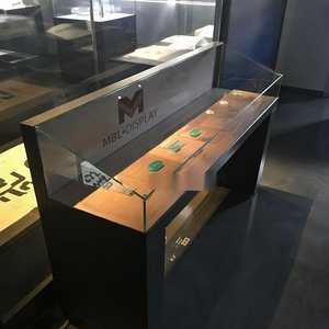 Museum Glass Showcase for Jewelry Antique Watch Display Case LED Light Lockable Eco-Friendly Durable Exhibition - Product Image 1