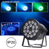 18 Projecteurs LED Par RGBW 12W Version Haute 180W DMX512 pour Scène, Fête, Mariage, Spectacle