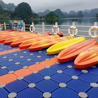Vente chaude Source Usine En Plastique Protection De L'environnement Matériel Durable Ponton Quai Flottant Bateau Quai Produits