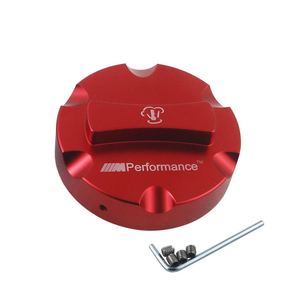 MPerformance Aluminum <b>Radiator</b> <b>Cap</b> Red And Blue Universal Car Modification Upgrade With Screws - Product Image 4