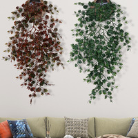 Décoration de mariage plante artificielle suspendue panneau mural feuilles de verdure guirlande plafond vert plantes à fleurs suspendues pour plafond