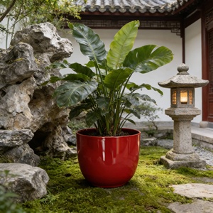 Ventes en gros de grands pots de <span class=keywords><strong>fleurs</strong></span> artificiels modernes personnalisés en plastique PP pour la décoration intérieure/extérieure de la maison et du jardin - Product Image 5