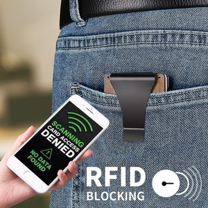 Nuevo Tarjetero y Billetera Minimalista de Madera Real con Bloqueo RFID y Clip para Billetes para Almacenamiento de Tarjetas de Crédito - Product Image 4