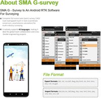 Équipement de levé GNSS RTK SMA25R, Récepteur GPS portable Android pour positionnement, Logiciel de connexion CORS, Précision 10 cm, Garantie 1 an