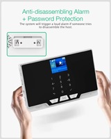 Sistem Alarm Keamanan Tuya WiFi GSM Pusat Alarm Layar TFT 2.4 inci 100 sensor nirkabel Alexa Google Assistant ZX-G20 50-100m