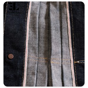 LARSUR Veste en jean personnalisée d'usine Veste en jean lourde à lisière brute Button Fly Veste en jean de récupération à boucle de style japonais <span class=keywords><strong>Paris</strong></span> - Product Image 3