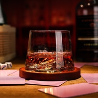 Verres à spiritueux de style japonais, verre à boire transparent avec motif du Mont Fuji, verre à whisky, gobelet à whisky