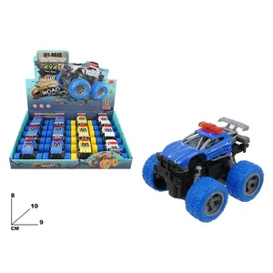 Coche de Policía Todoterreno 4x4 con Embrague, Juguete de Arrastre para Niños, Tamaño 8-10 cm - Product Image 1